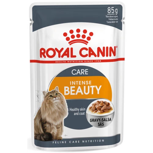 Royal Canin Intense Beauty Care In Gravy Adult Wet Cat Food Pouches