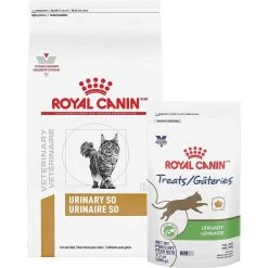Royal Canin Veterinary Diet Adult Urinary SO Dry Cat Food & Royal Canin Veterinary Diet Adult Urinary Cat Treats
