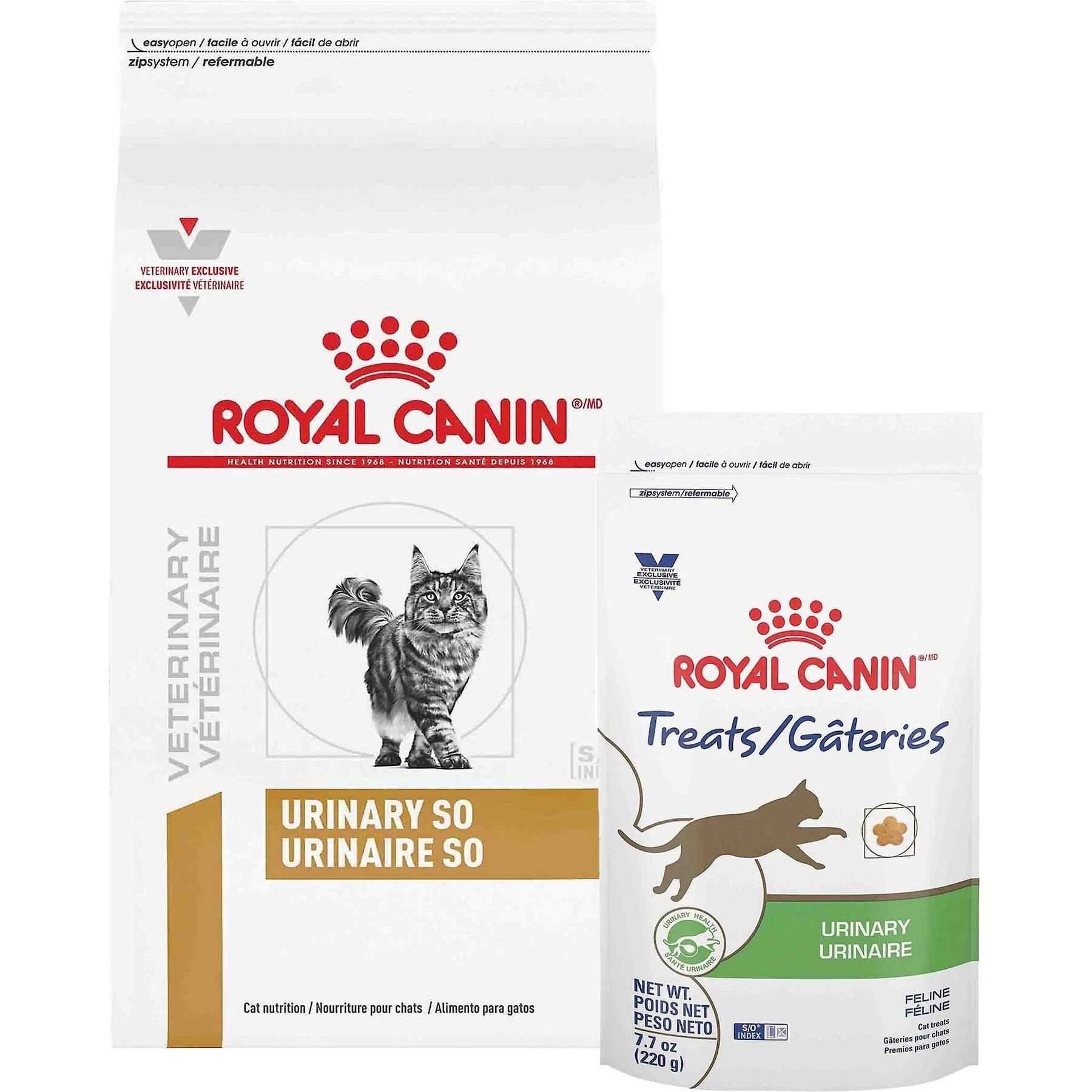 Royal Canin Veterinary Diet Adult Urinary SO Dry Cat Food & Royal Canin Veterinary Diet Adult Urinary Cat Treats