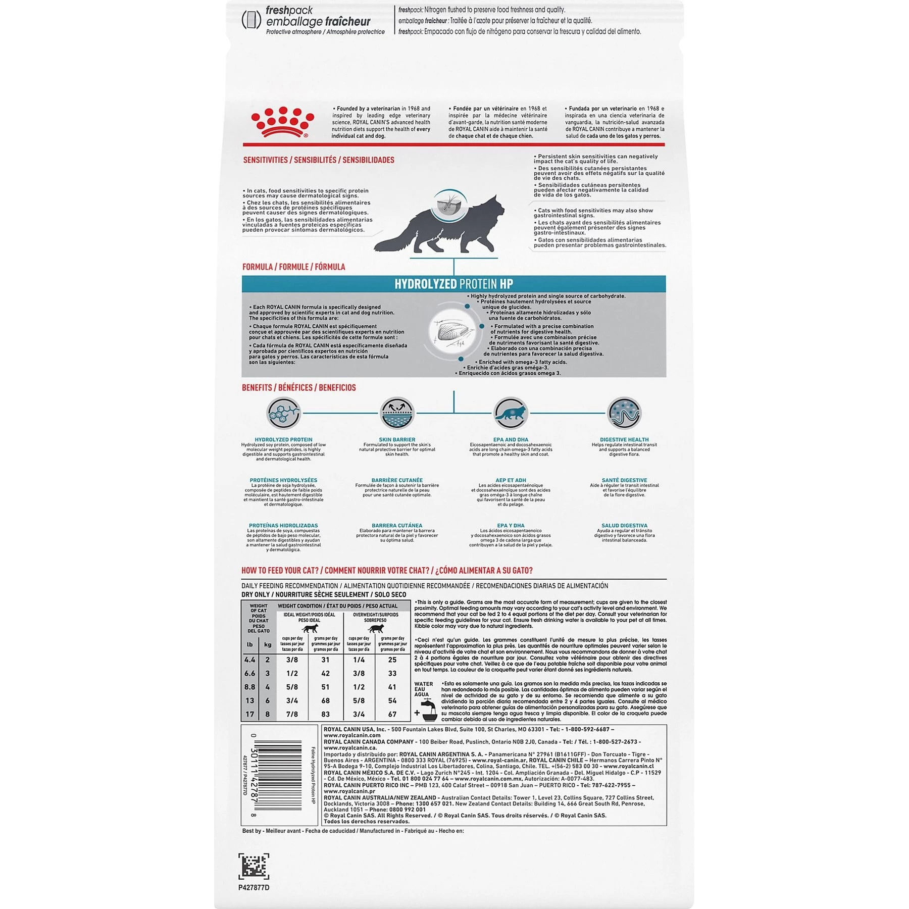Royal Canin Veterinary Diet Adult Hydrolyzed Protein Dry Cat Food - Image 2