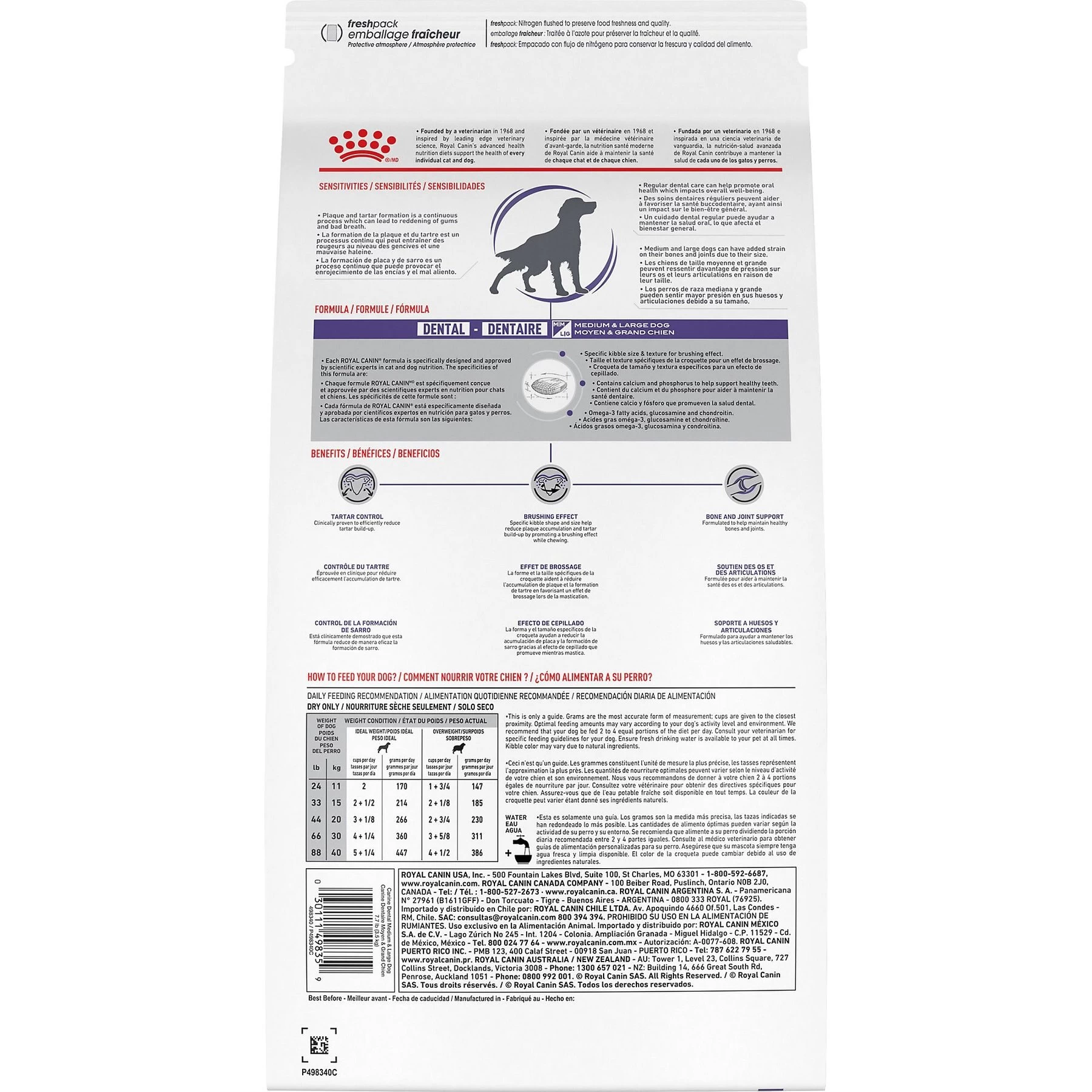 Royal Canin Veterinary Diet Adult Dental Medium & Large Breed Dry Dog Food - Image 2