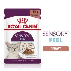 Royal Canin Adult Sensory Feel In Gravy Wet Cat Food Pouches - 12 X 85g By Royal Canin