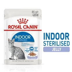 Royal Canin Indoor Sterilised In Jelly Adult Wet Cat Food Pouches - 12 X 85g By Royal Canin