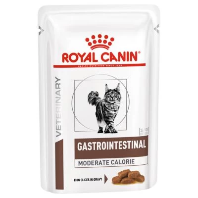 Royal Canin Veterinary Diet Feline Gastrointestinal S/O Moderate Calorie Cat Pouches - 48x85G By Royal Canin Veterinary Diet