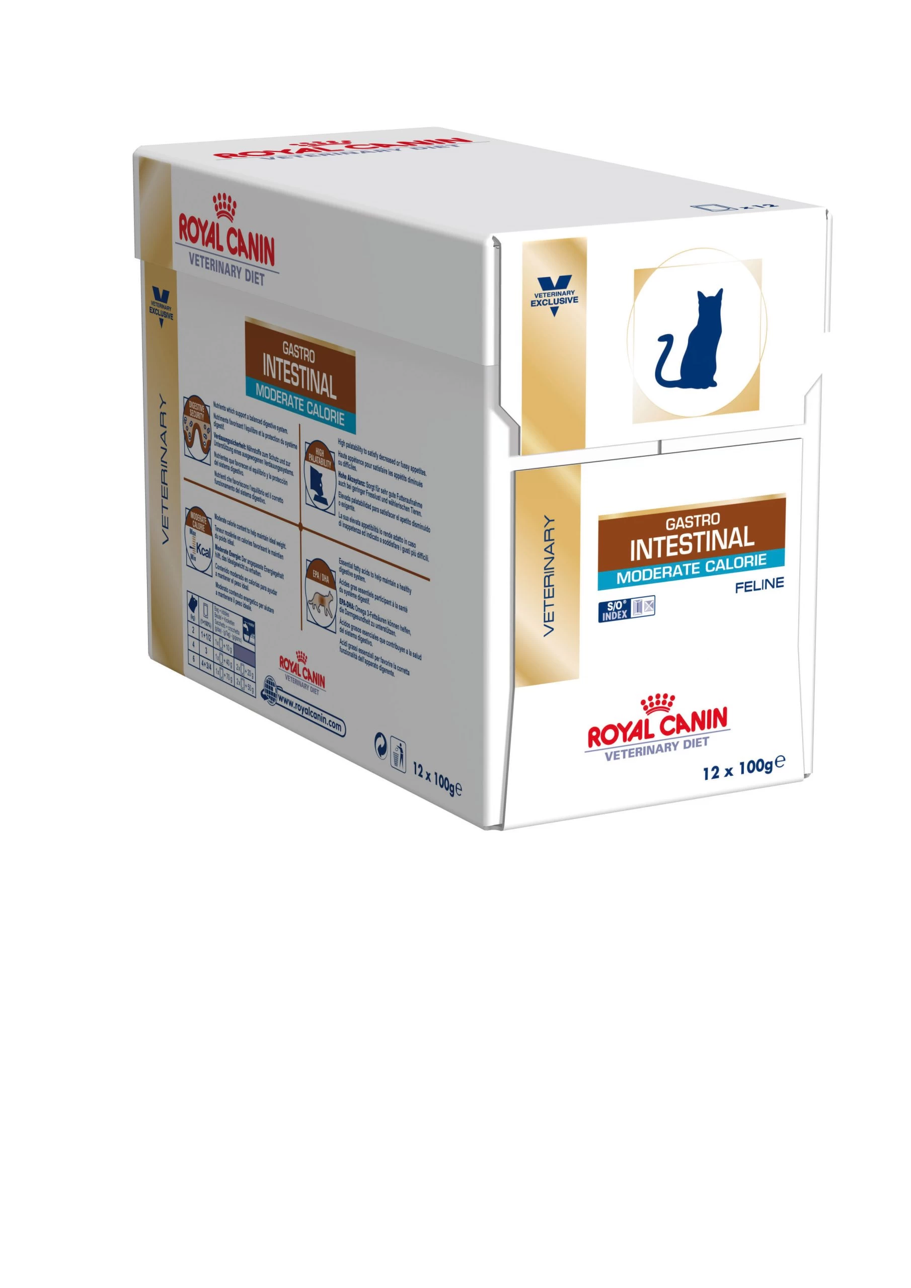 Royal Canin Veterinary Diet Feline Gastrointestinal S/O Moderate Calorie Cat Pouches - 48x85G By Royal Canin Veterinary Diet - Image 2