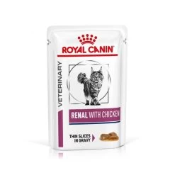 Royal Canin Veterinary Diet Feline Adult Renal Chicken Wet Cat Food Pouches - 48 X 85g By Royal Canin Veterinary Diet
