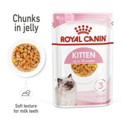 Royal Canin Feline Health Nutrition Wet Kitten Chunks In Jelly - 12 X 85g By Royal Canin