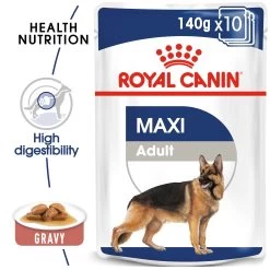 Royal Canin Maxi Adult Wet Dog Food In Gravy - 10 X 140g By Royal Canin