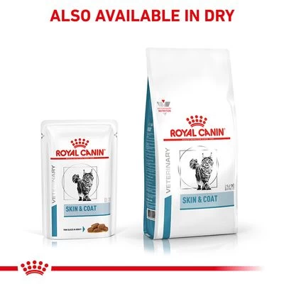 Royal Canin Veterinary Feline Skin & Coat In Gravy - Image 7