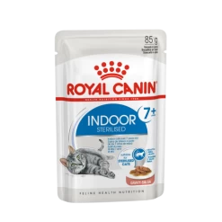Royal Canin Indoor Sterilised 7+ In Gravy Wet Adult Cat Food
